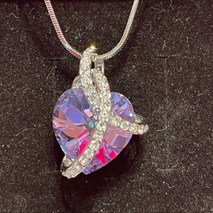 Sue’s Secret Swarvoski Crystal Heart Necklace